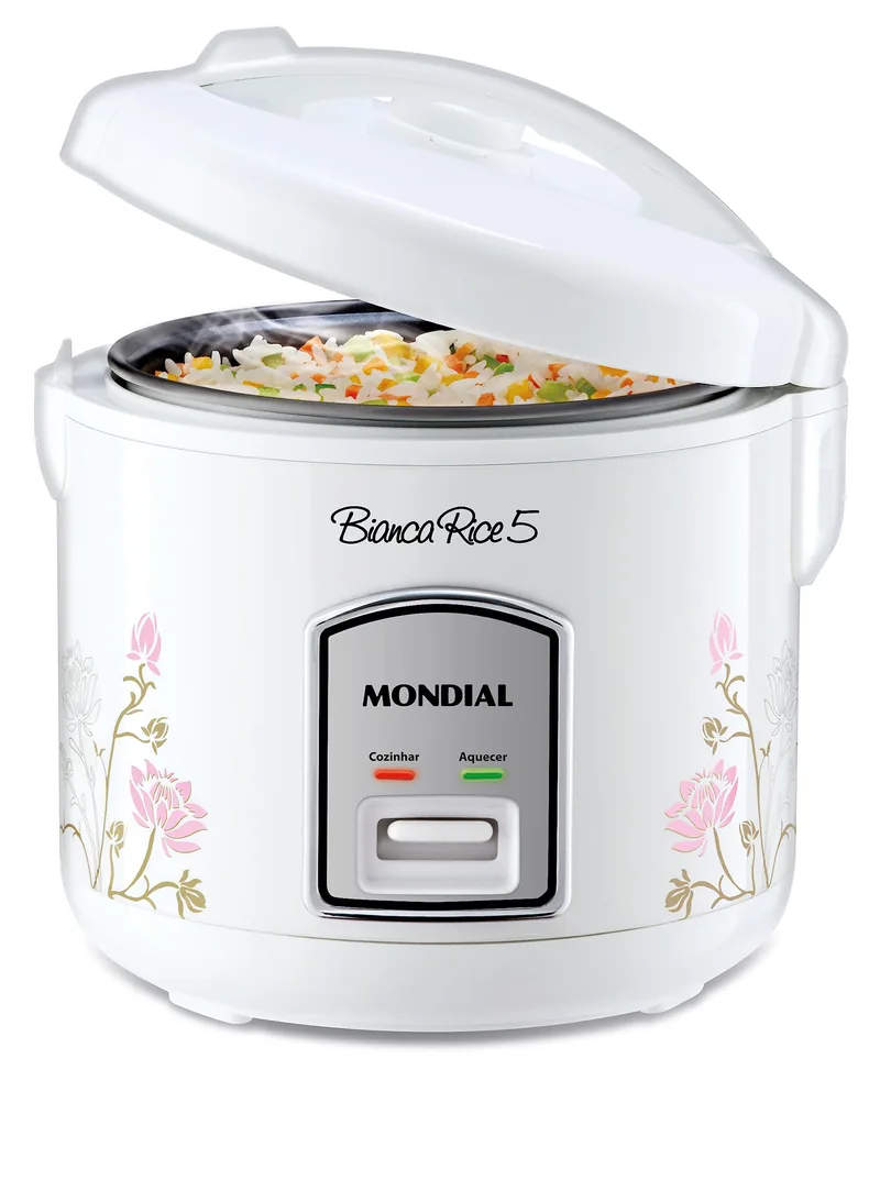 MONDIAL Panela De Arroz Bianca Rice 5, Branco, 400W, 110V - NPE-05-5X