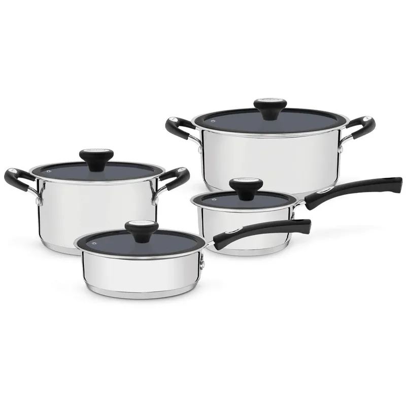 Jogo de Panelas com Revestimento Interno Cermico, Tramontina, Solar 65120026, Inox