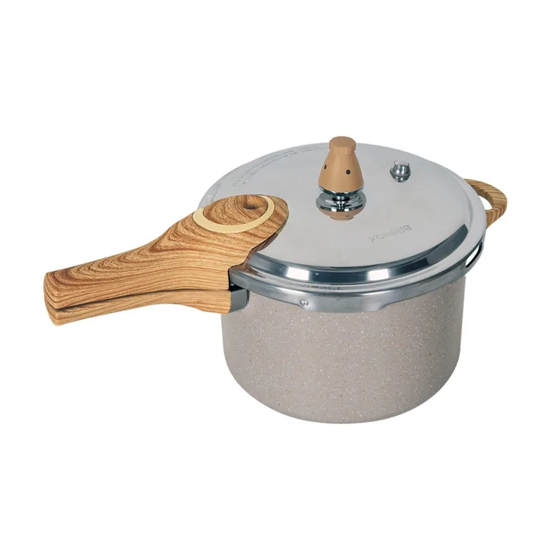 Panela de Pressão Brinox 4,2L Antiaderente Ceramic Life Pressure com Fundo de Indução Areia