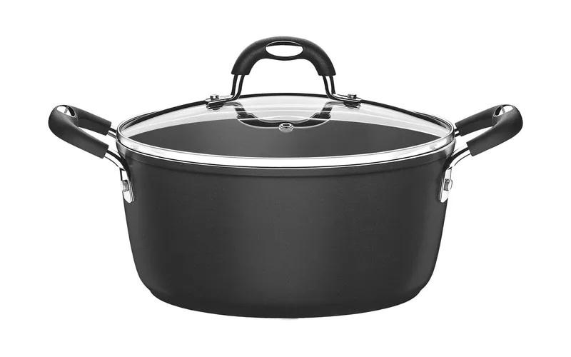 Caçarola de Alumínio com Revestimento Interno de Antiaderente Dimetro 24Cm, Tramontina, Mônaco 20860024, Preto